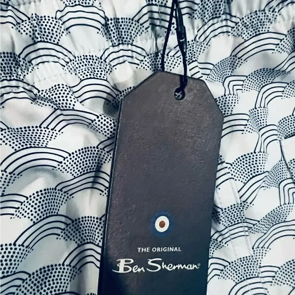 Ben Sherman classic wave swim trunk size small NWT